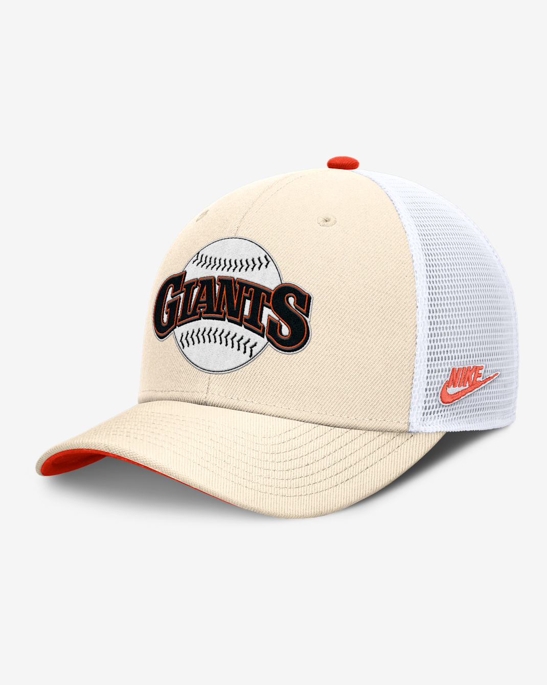San Francisco Giants Cooperstown Rise Men's Nike Dri-FIT MLB Trucker Adjustable Hat - Natural