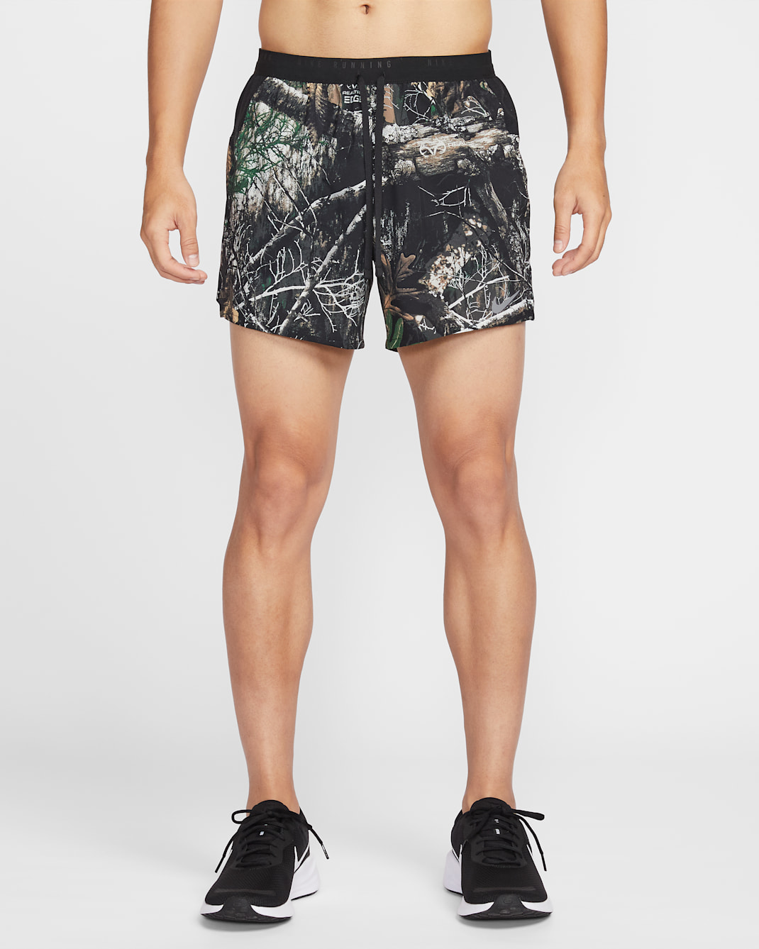 ナイキ ストライド メンズ Dri-FIT 13cm リアルツリー ランニングショートパンツ (インナー付き) - アンスラサイト/ブラック
