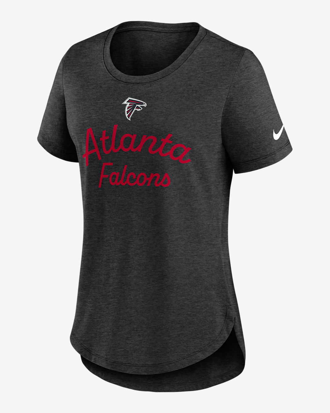 Atlanta Falcons Script Women's Nike NFL T-Shirt - Black