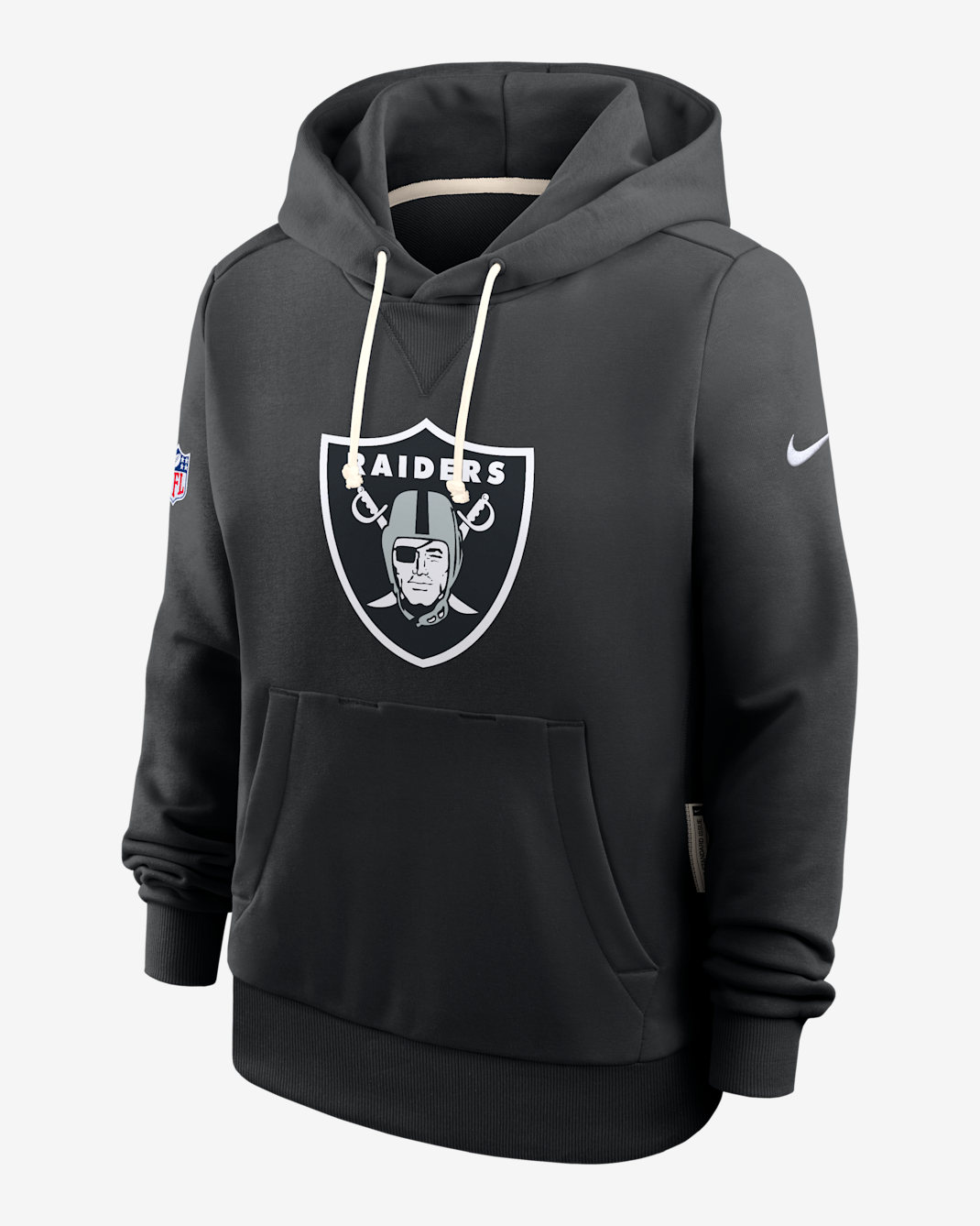 Las Vegas Raiders Sideline Women's Nike Dri-FIT NFL Pullover Hoodie - Black