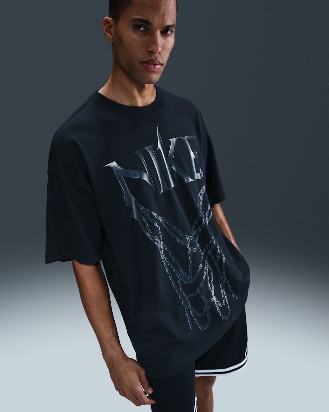 Nike Playera de básquetbol para hombre - Negro