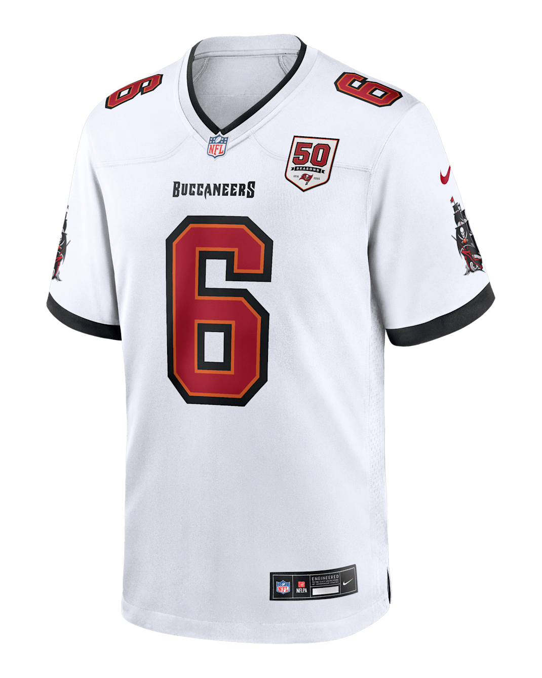 Baker Mayfield Tampa Bay Buccaneers 50th Anniversary Men's Nike NFL Game Jersey - White