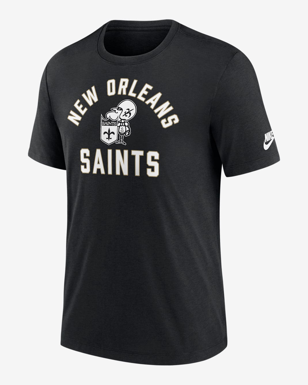New Orleans Saints Favorable Timeline Men's Nike NFL T-Shirt - Black