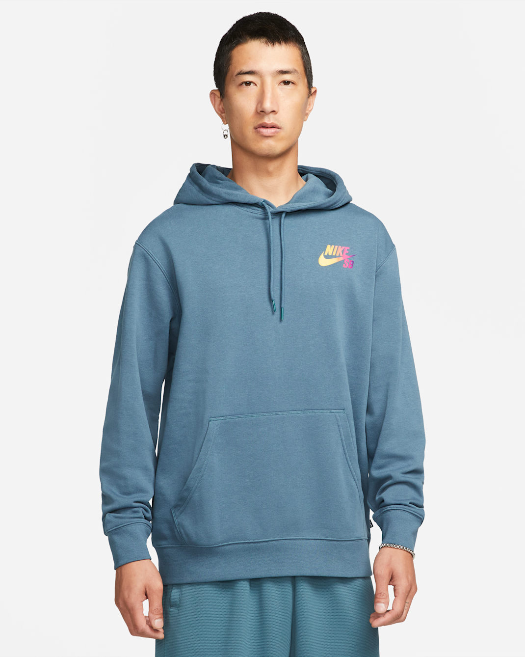 Nike SB Graphic Skate Hoodie - Ash Green