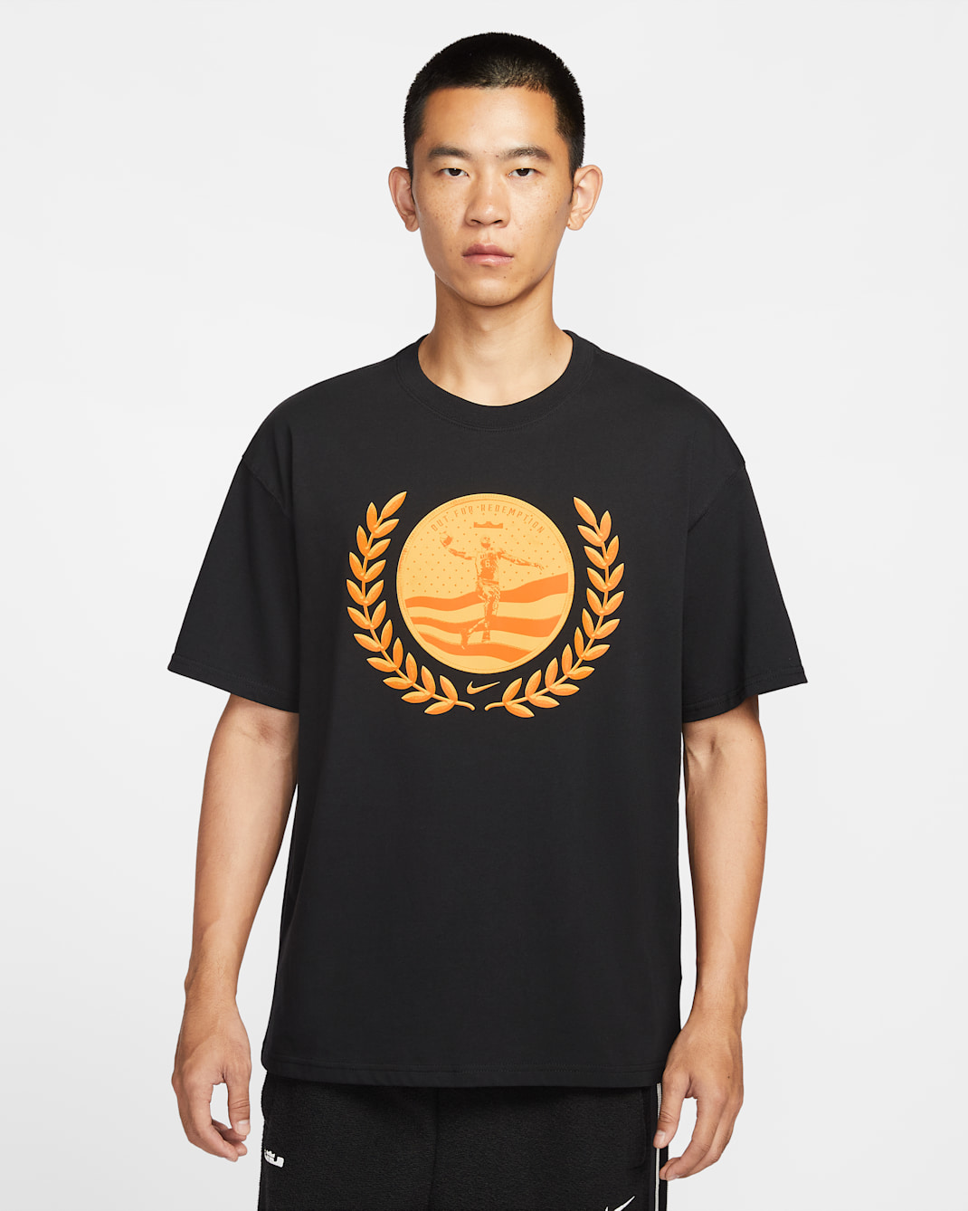 レブロン "Out For Redemption" ナイキ メンズ バスケットボール Tシャツ - ブラック
