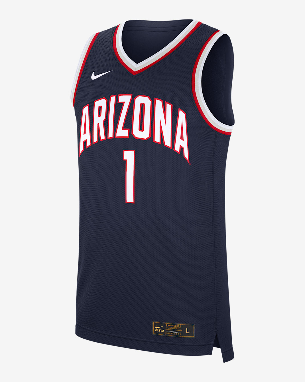 Jersey de básquetbol universitario Nike para hombre Arizona Wildcats Replica - Azul marino universitario