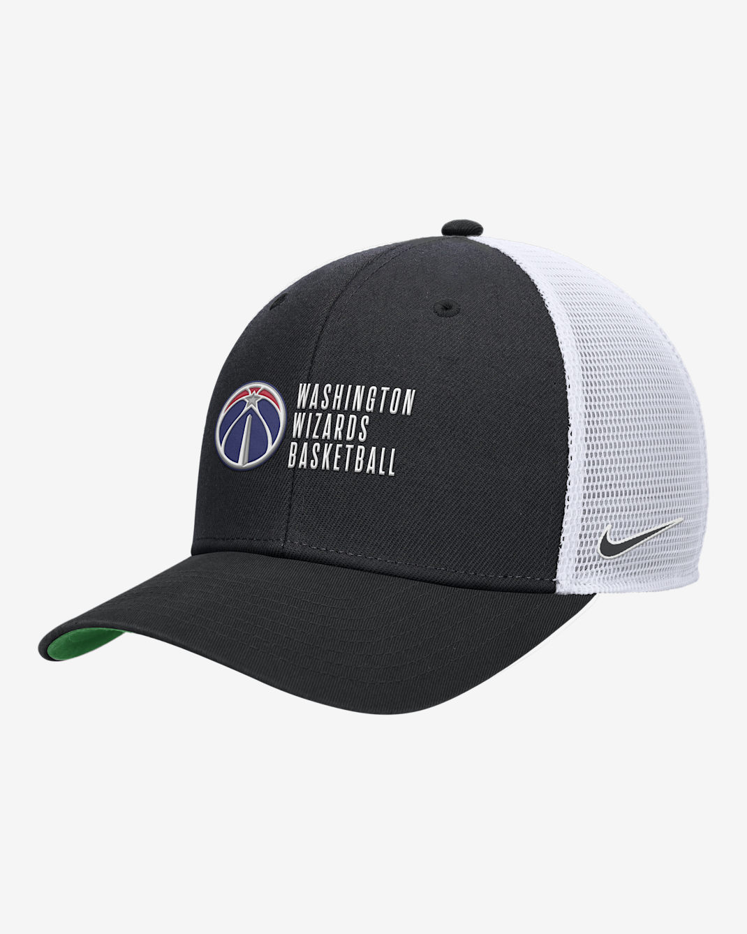 Washington Wizards 2024/25 Rise Icon Edition Nike NBA Trucker Cap - Black