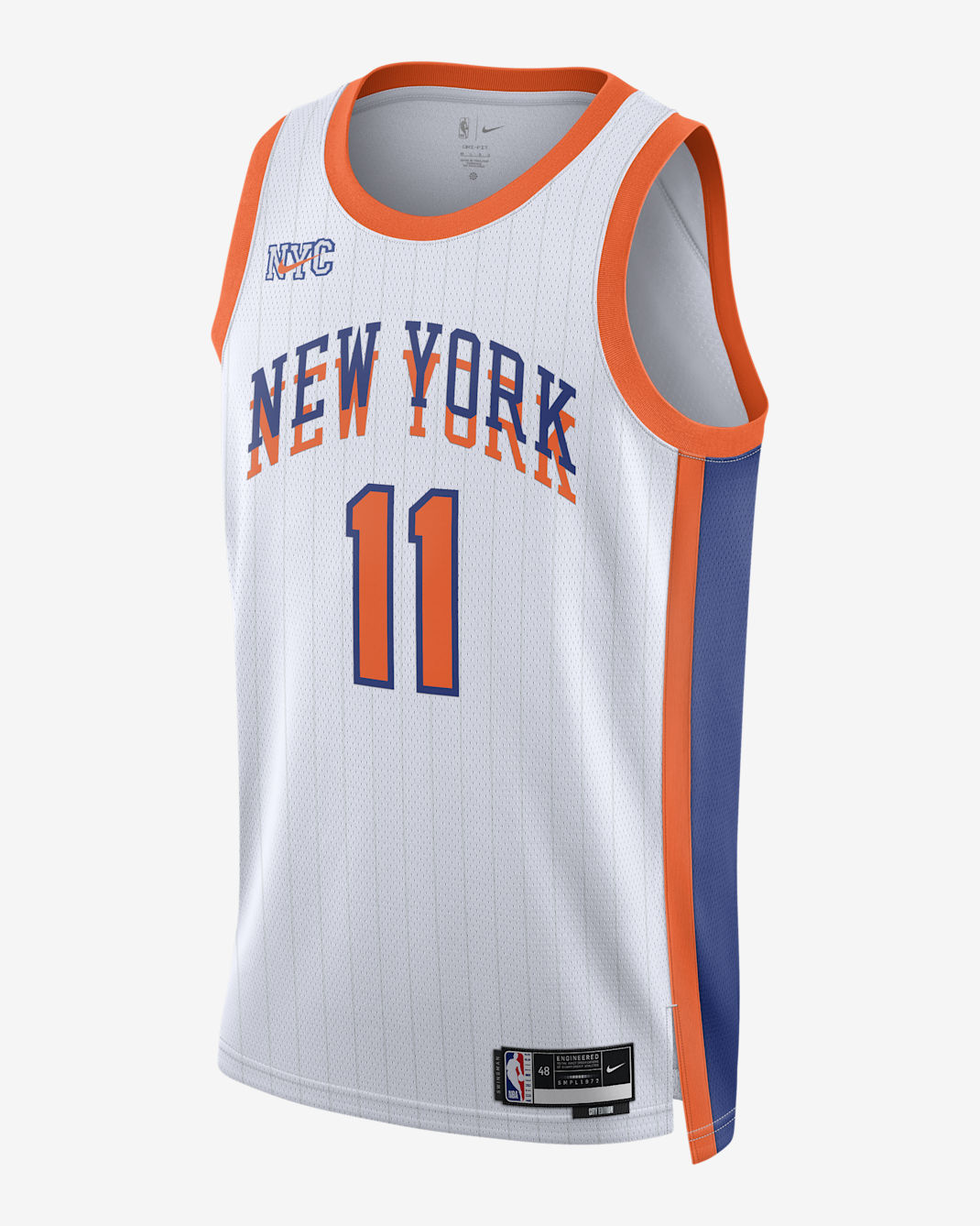 Jersey Nike Dri-FIT de la NBA Swingman para hombre Jalen Brunson New York Knicks 2024/25 City Edition - Blanco