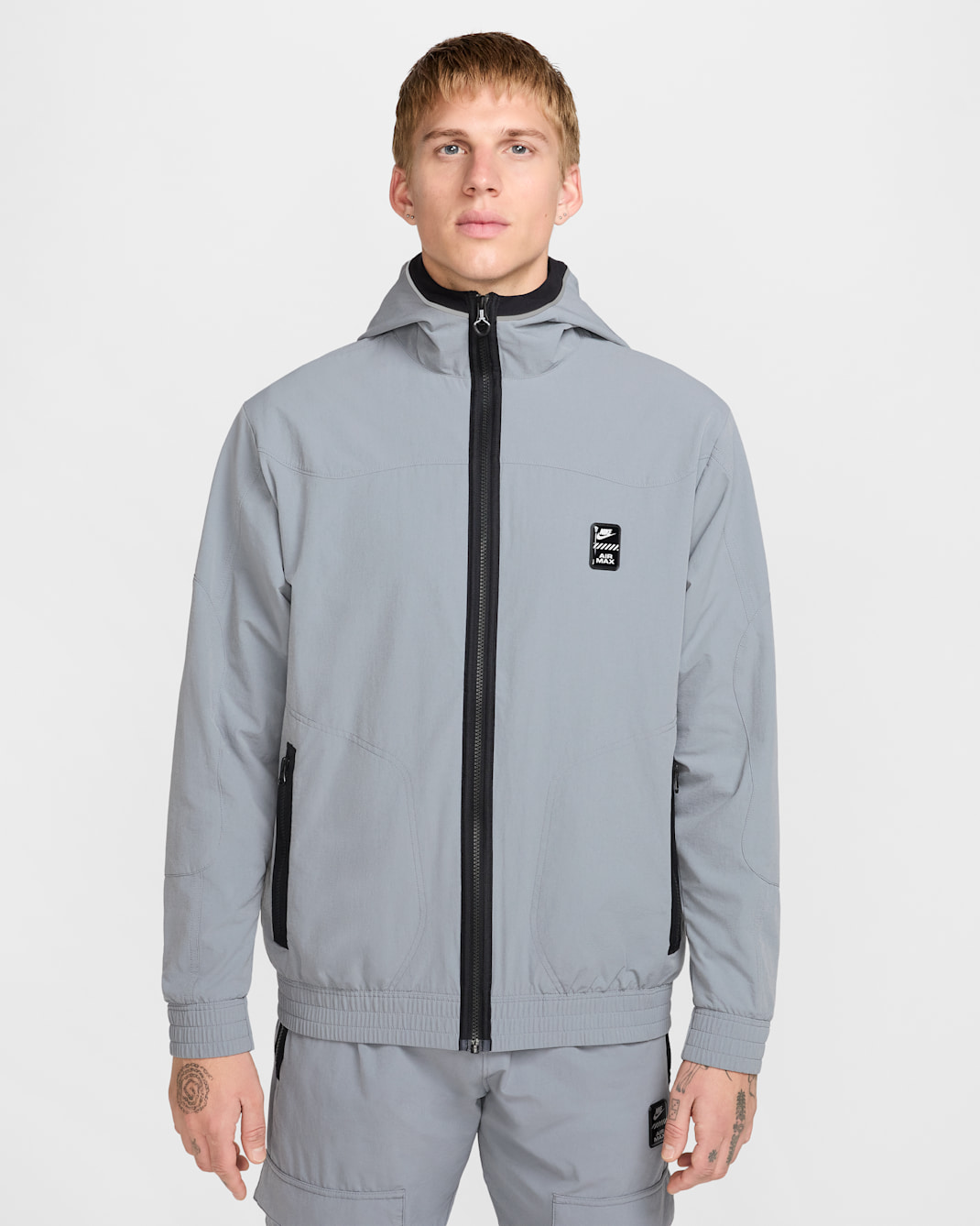 Nike Sportswear Air Max Men's Woven Jacket - Cool Grey/Cool Grey/Cool Grey