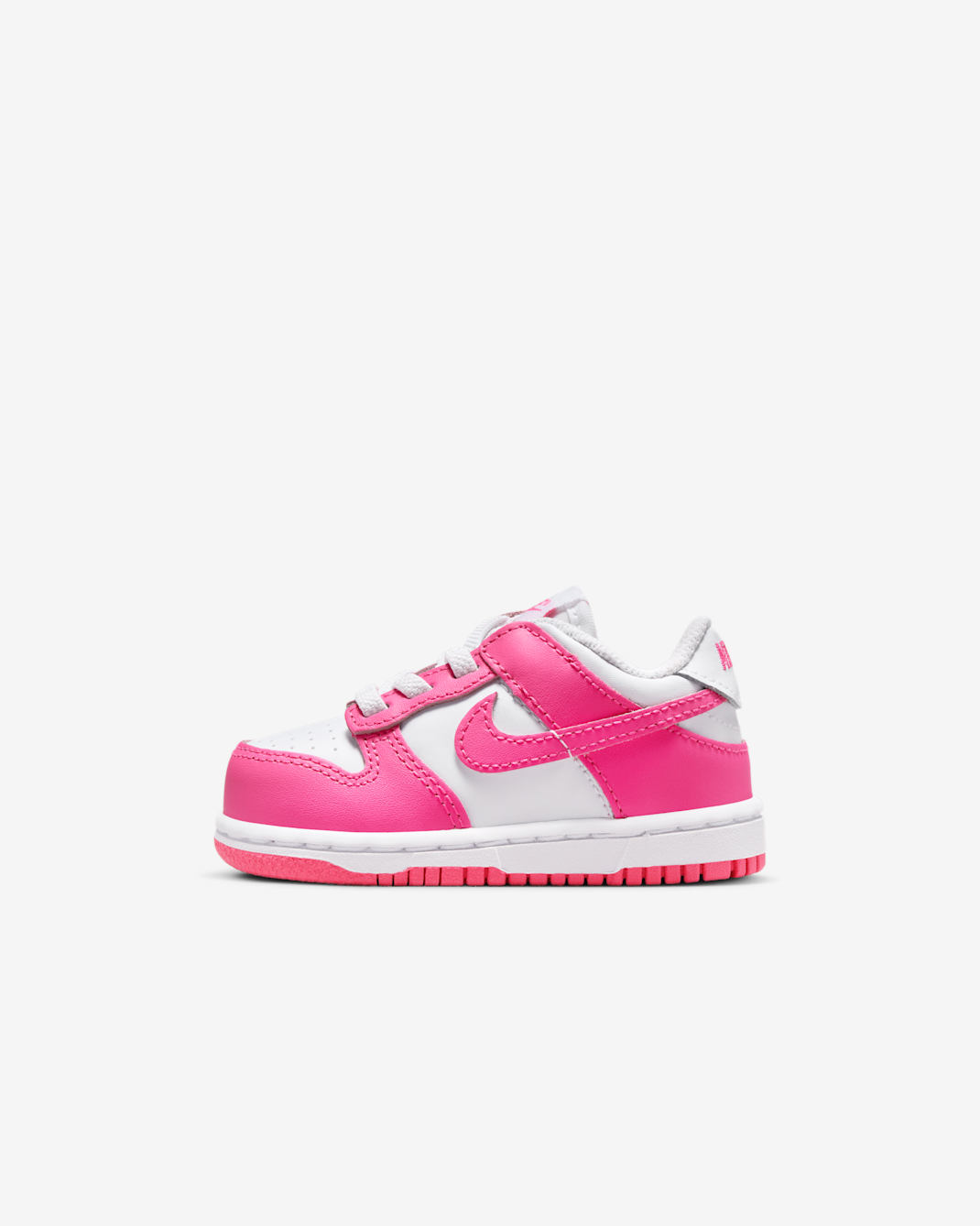 Nike Dunk Low Baby/Toddler Shoes - White/Pink/Laser Fuchsia
