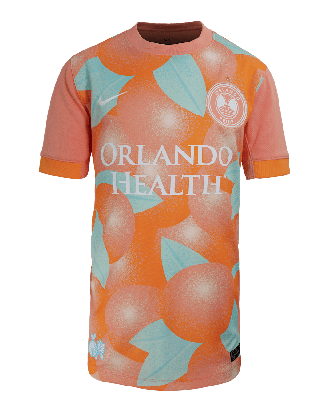 Jersey Nike Dri-FIT de la NWSL Replica para niños talla grande del Orlando Pride local 2025 Stadium - Carmesí felicidad/Naranja horizonte