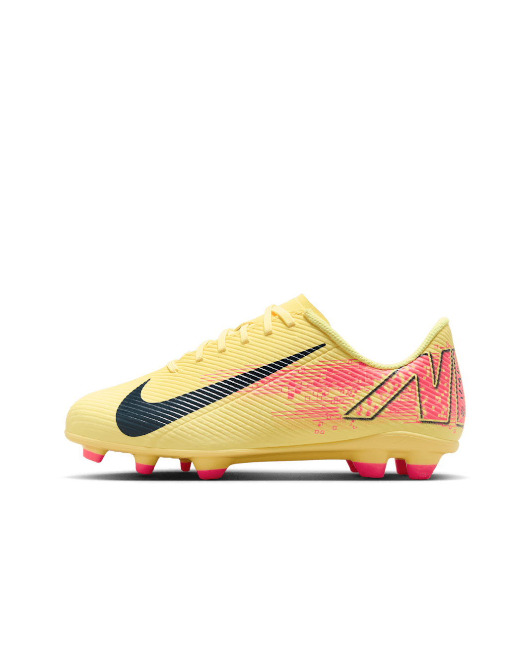 Nike Jr. Mercurial Vapor 16 Club 'Kylian Mbappé' Older Kids' MG Low-Top Football Boot - Laser Orange/Armoury Navy