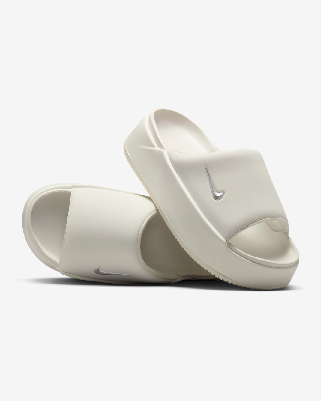 Nike Calm Elevation 女款拖鞋 - Sail/Sail/Metallic Silver