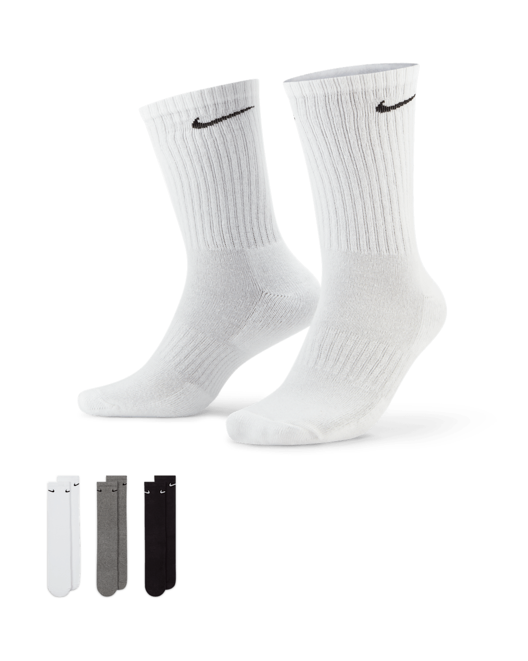 Nike Everyday Cushioned Training Crew Socks (3 Pairs) - Multi-Colour