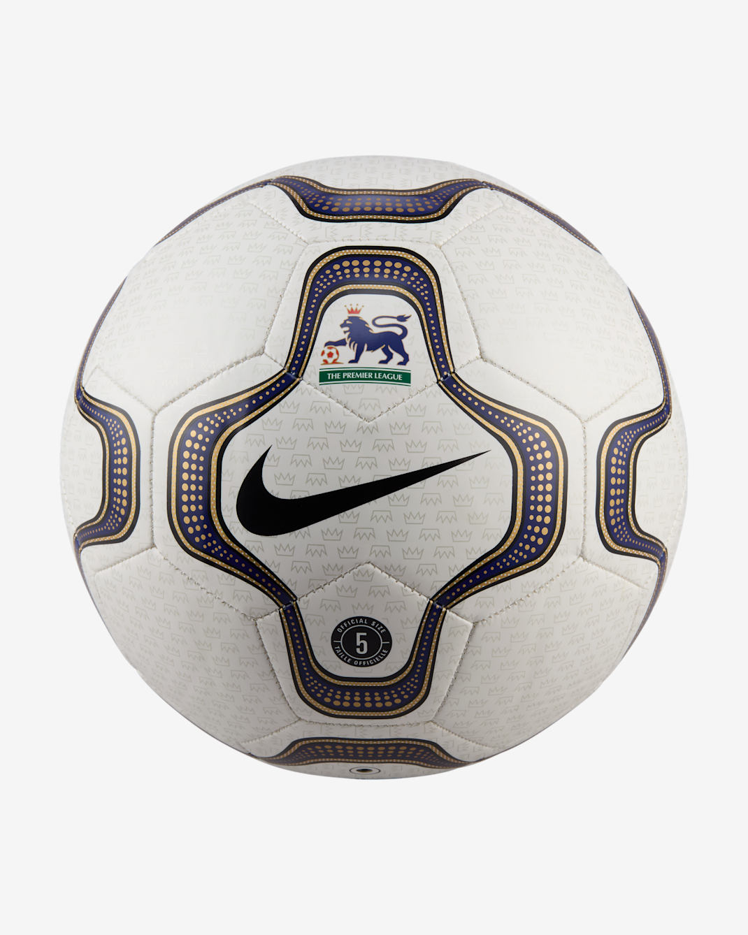 Balón de fútbol Nike Premier League Heritage Geo Merlin - Blanco/Azul/Oro/Negro