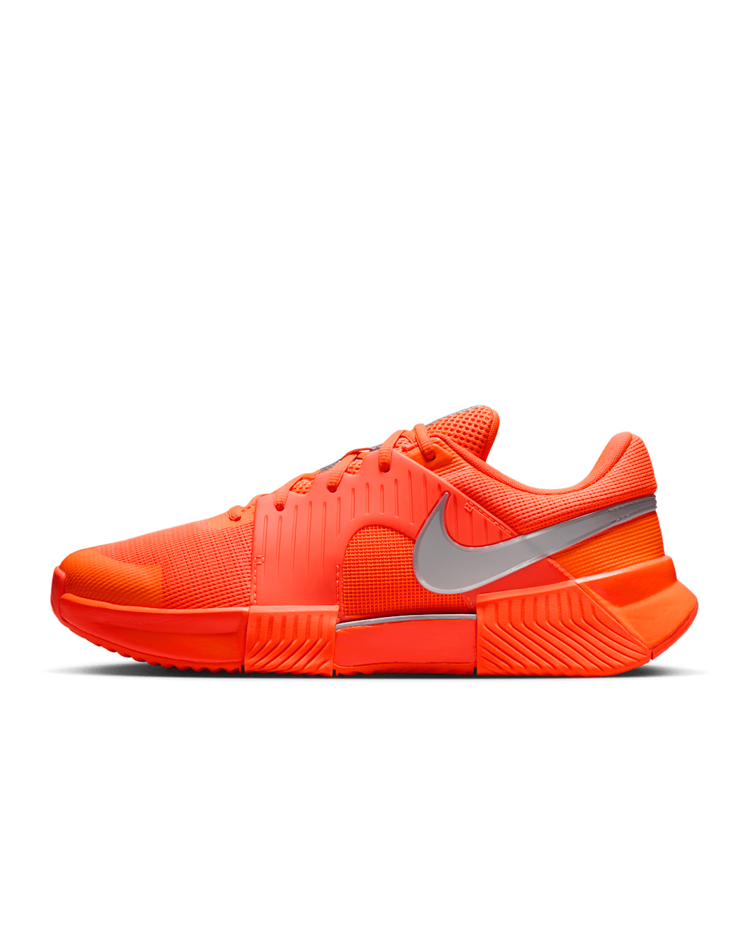 Nike GP Challenge 1 Men's Clay Court Tennis Shoes - Hyper Crimson/Metallic Silver