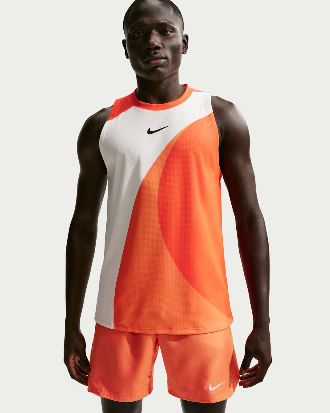 NikeCourt Slam Men's Dri-FIT ADV Tank Top - Turf Orange/Sail/Black