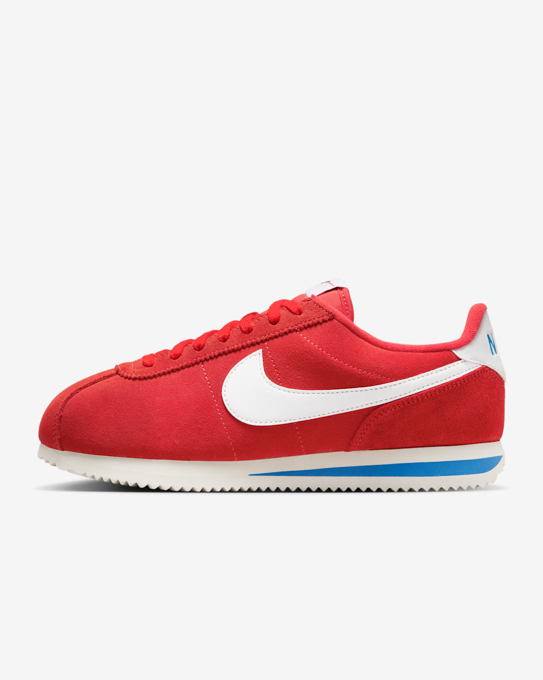 Tenis para mujer Nike Cortez - Carmesí claro/Azul foto claro/Vela/Blanco