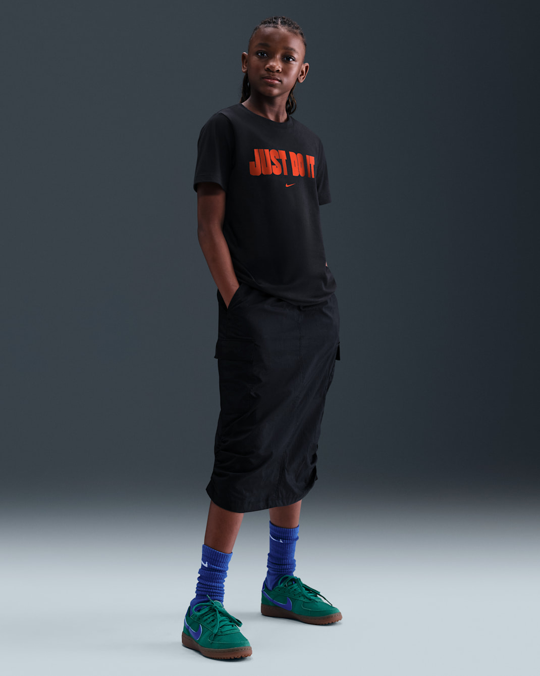 Just Do It Big Kids' T-Shirt - Black