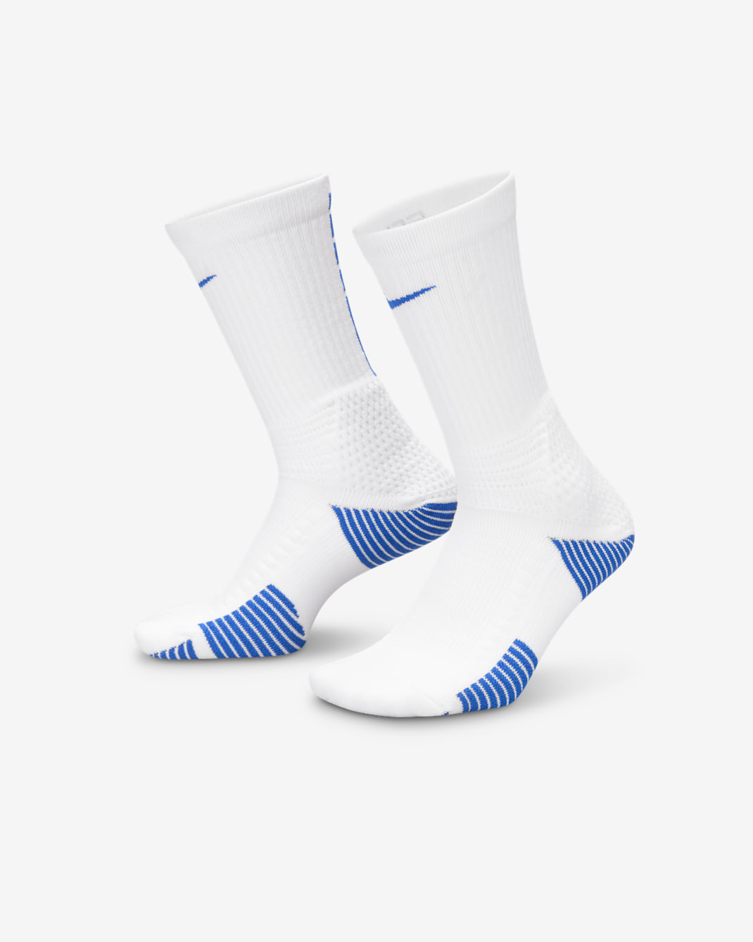 Nike Elite 2.0 Cushioned Crew Socks (1 Pair) - White/Game Royal/Game Royal