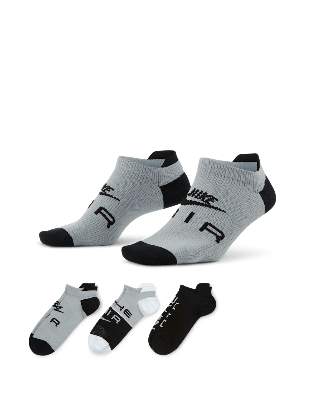 Nike Air Everyday Plus Lightweight Women's Training No-Show Socks (3 Pairs) - Multi-Colour