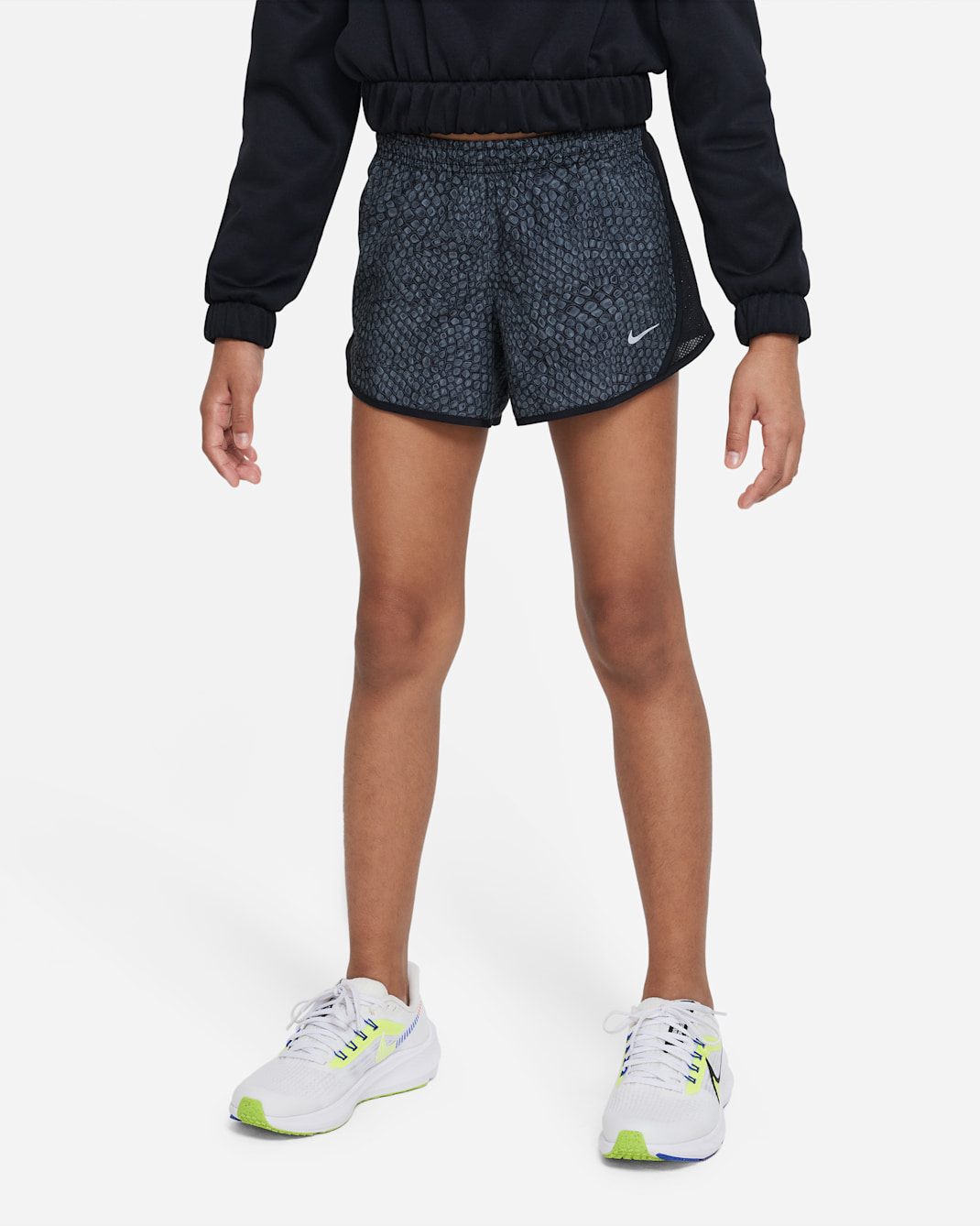 Nike Dri-FIT Tempo Older Kids' (Girls') Running Shorts - Black