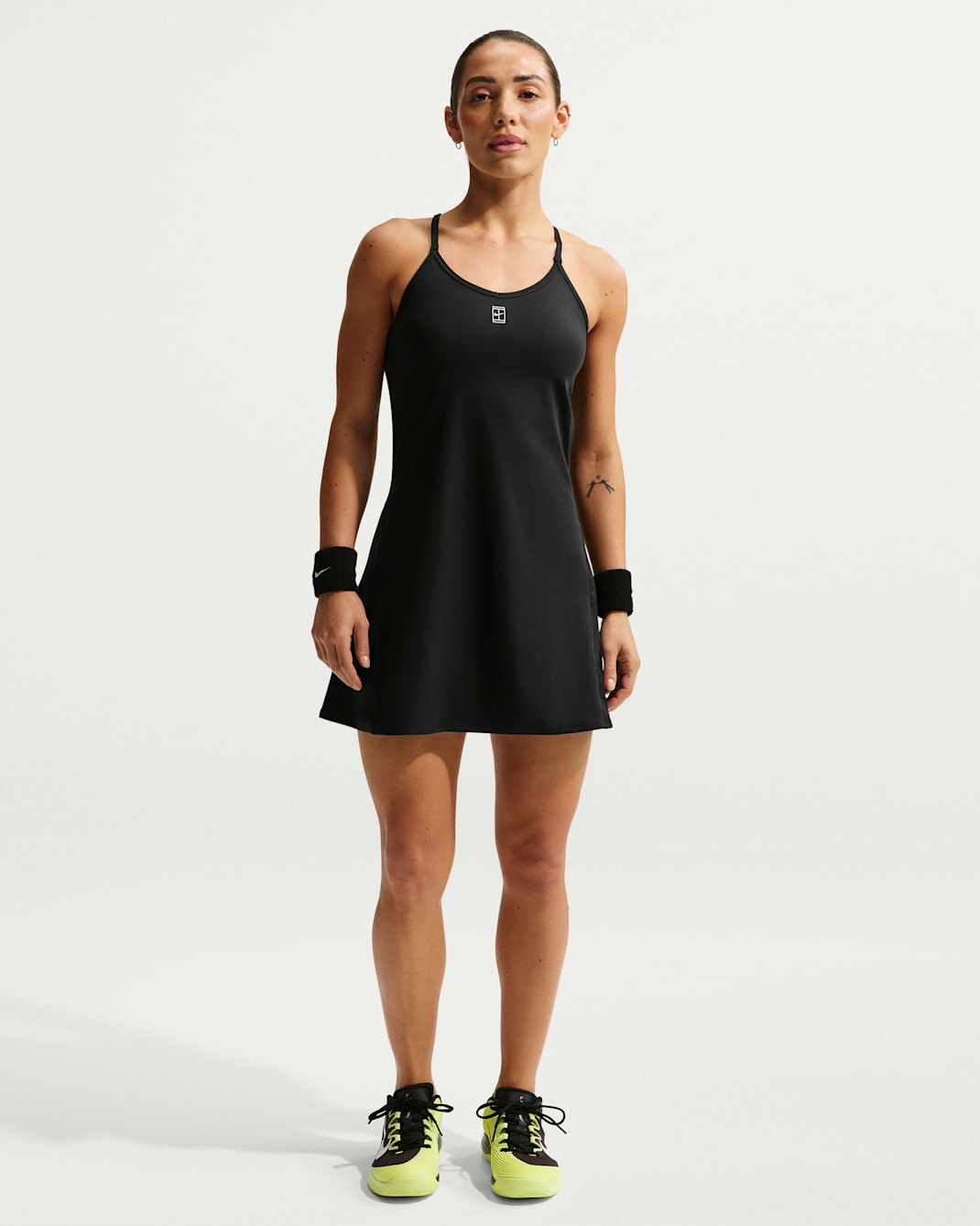 NikeCourt Advantage Women's Dri-FIT Tennis Dress - Black/White