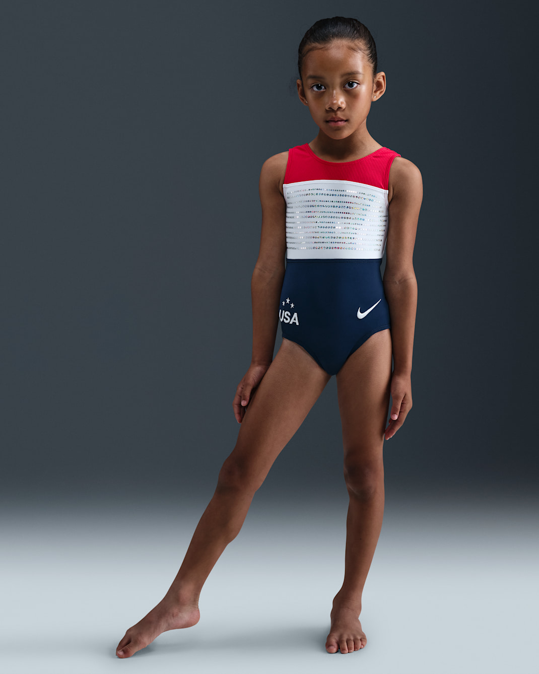 Leotardo Nike Gymnastics All-American Grit - Rojo