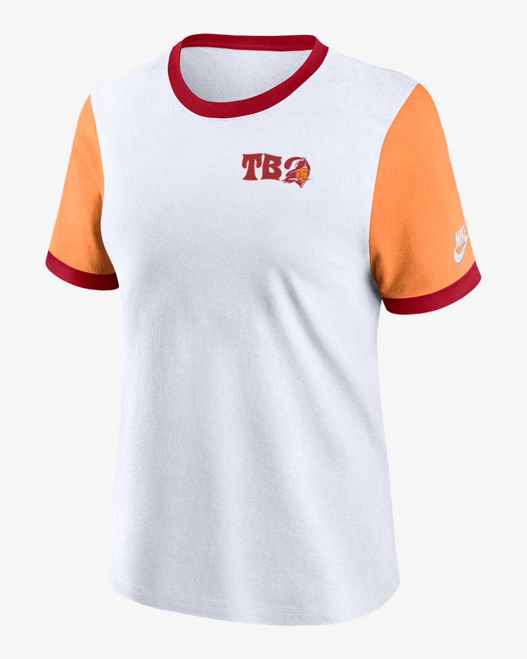 Tampa Bay Buccaneers Rewind Women's Nike NFL Ringer T-Shirt - White