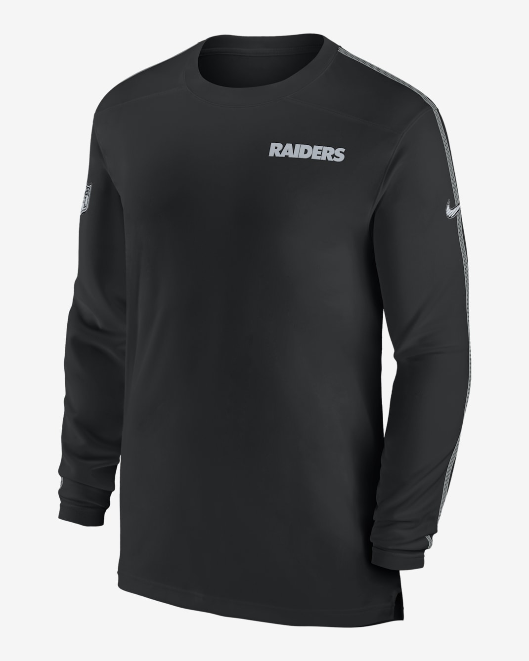 Las Vegas Raiders Sideline Coach Men's Nike Dri-FIT NFL Long-Sleeve Top - Black