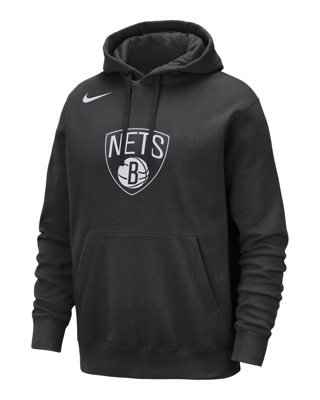 Brooklyn Nets Club Men's Nike NBA Pullover Hoodie - Black