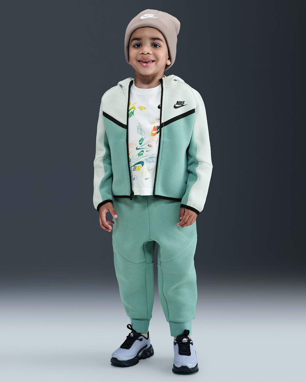 Nike Sportswear Toddler Tech Fleece 2-Piece Full-Zip Set - Cannon