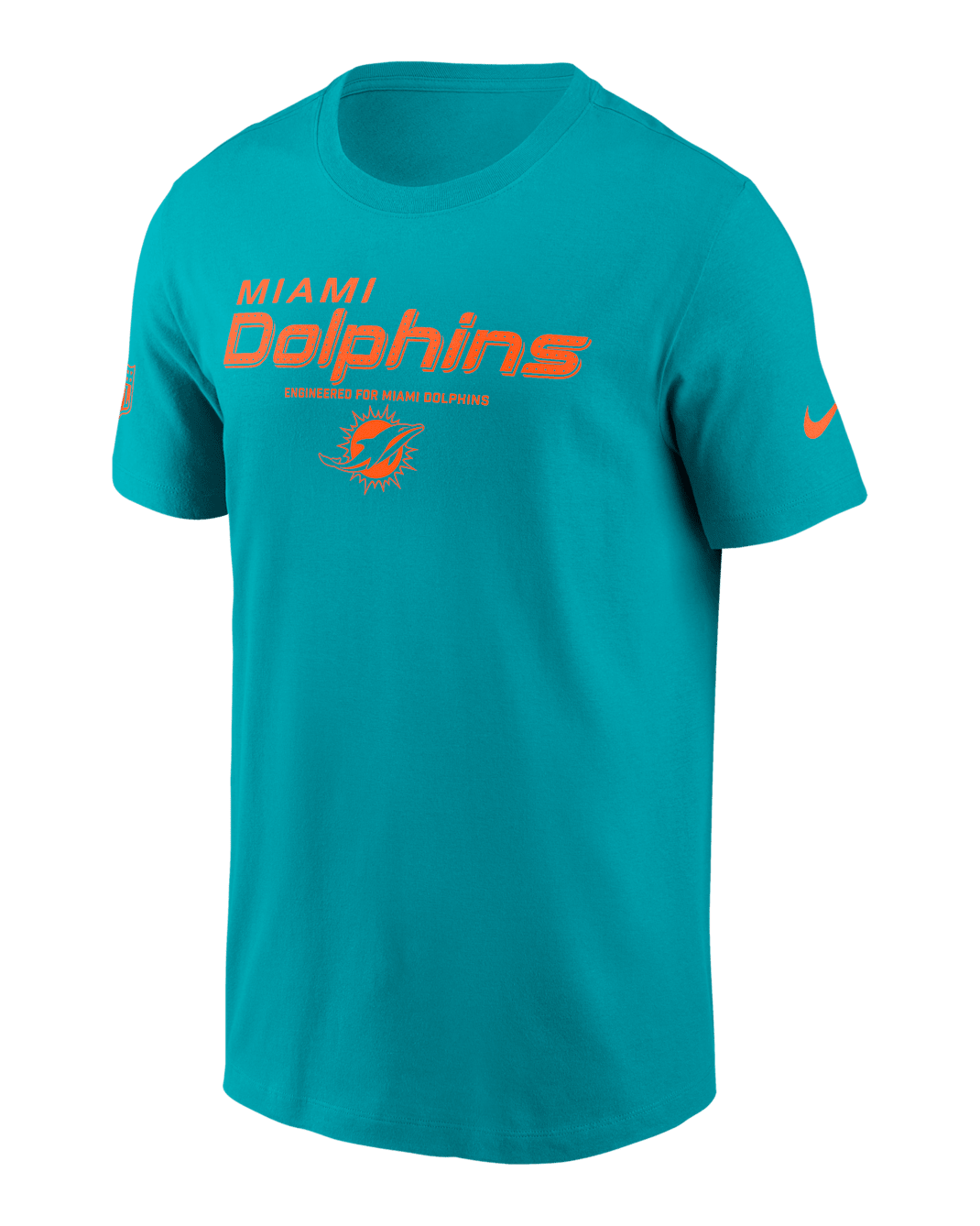 Miami Dolphins Sideline Team Issue Men's Nike Dri-FIT NFL T-Shirt - Aqua