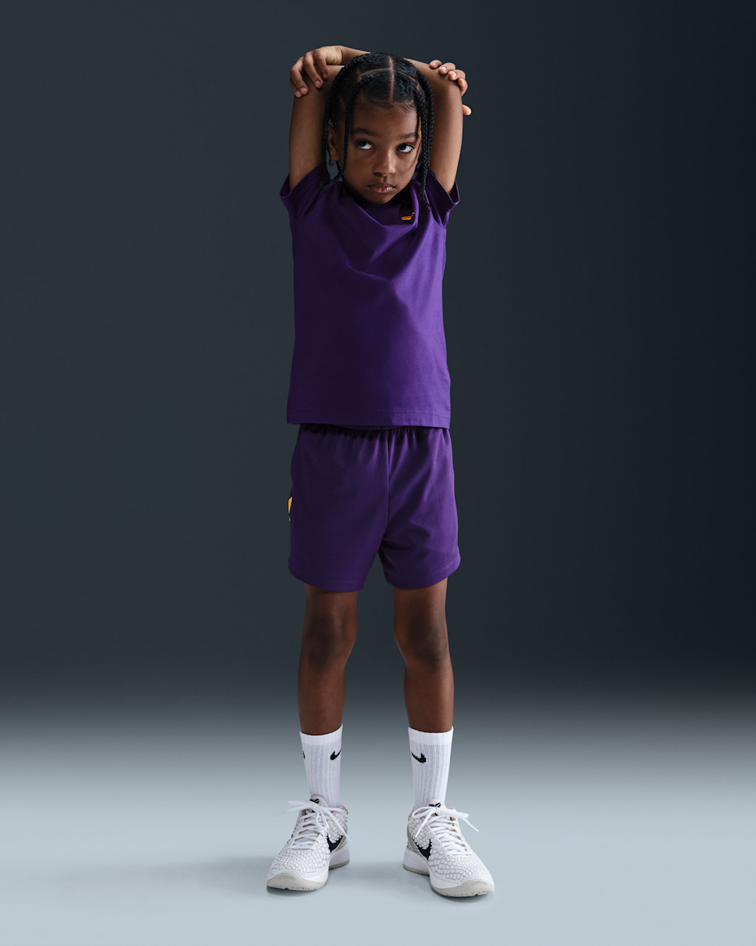 Shorts para niños talla pequeña Nike Dri-FIT Kobe Bryant - Morado cancha