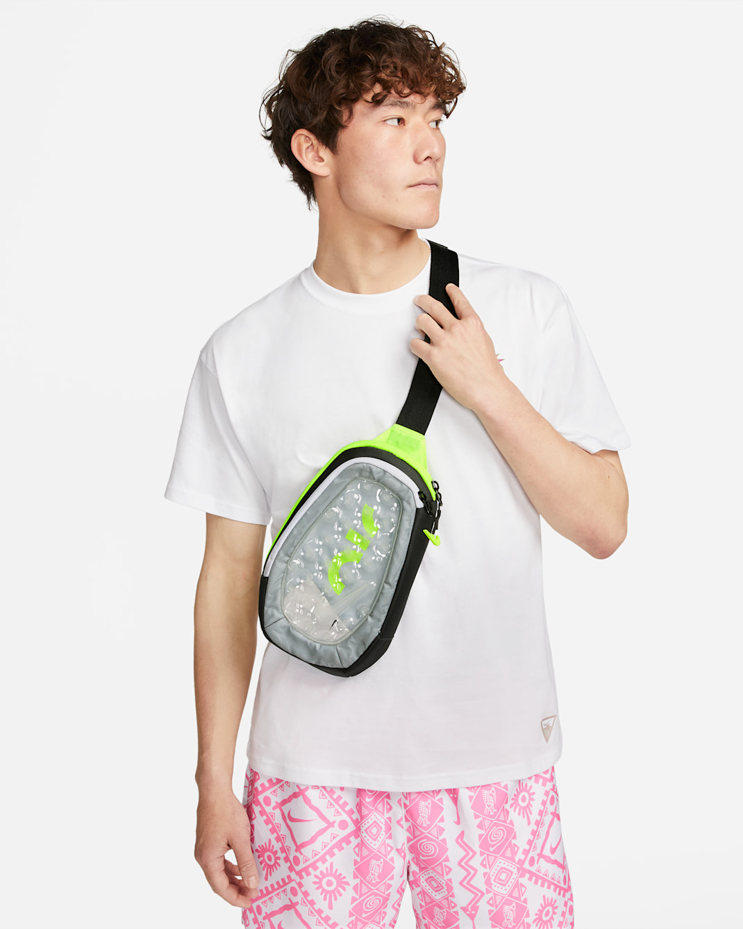 Nike Air Max Cross-Body Bag (4L) - Anthracite/Wolf Grey/Volt