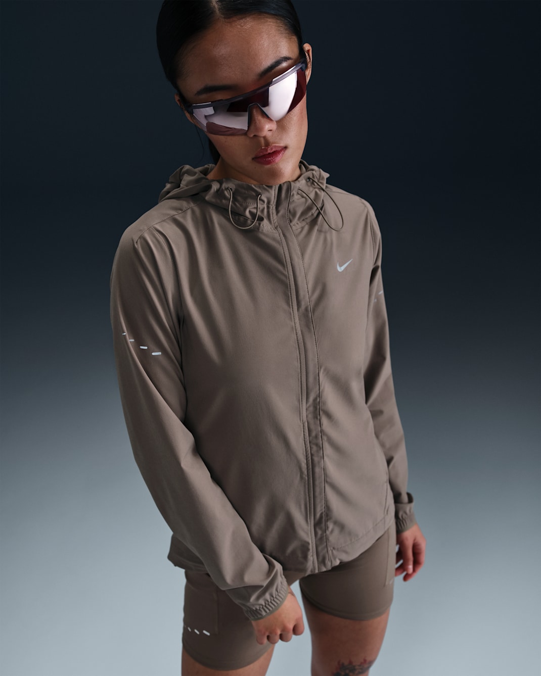 Nike Swift Women's Repel Packable Running Jacket - Mink Brown