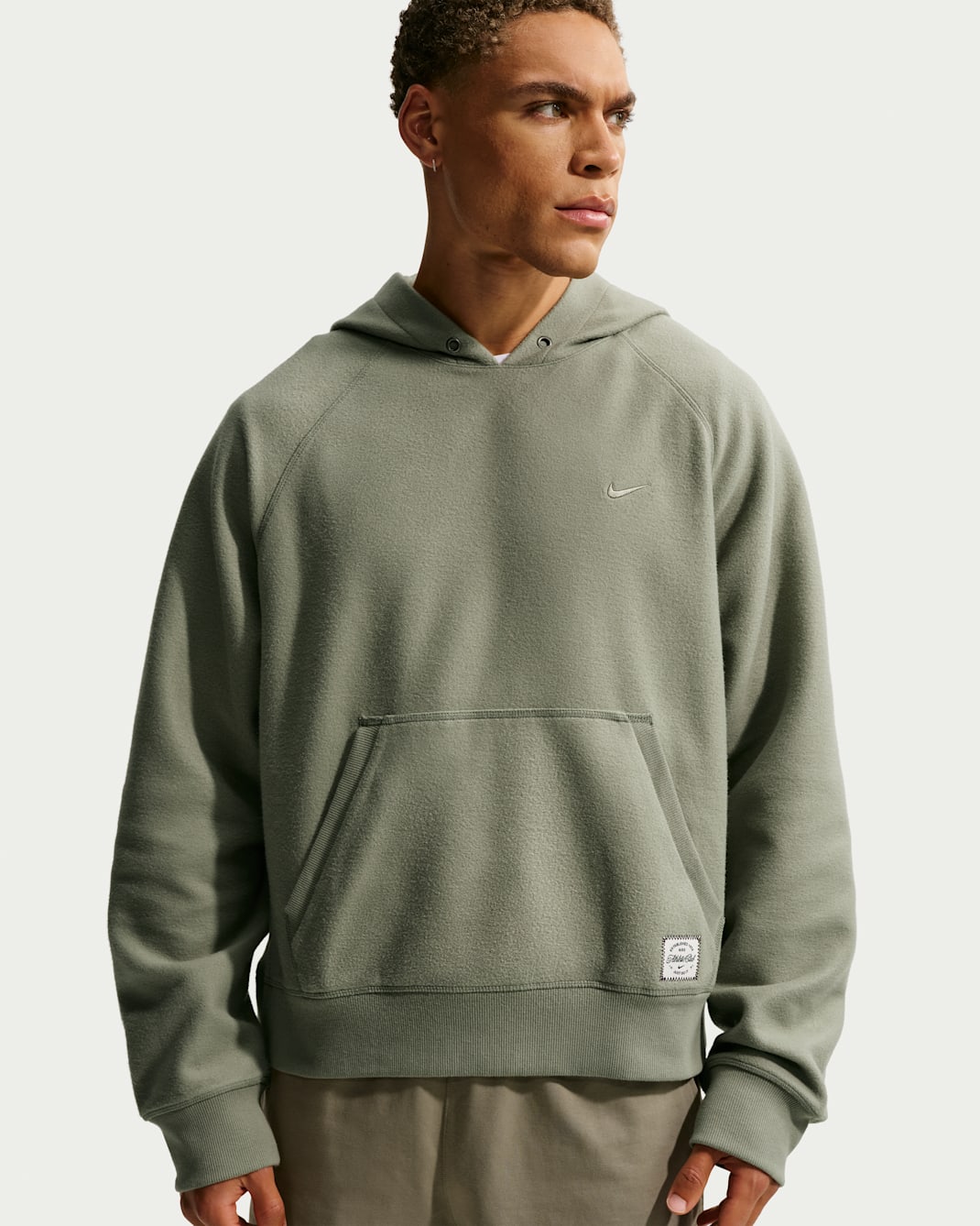 Nike Men's N.A.C. Dri-FIT Fleece Pullover Training Hoodie - Light Army/Light Army