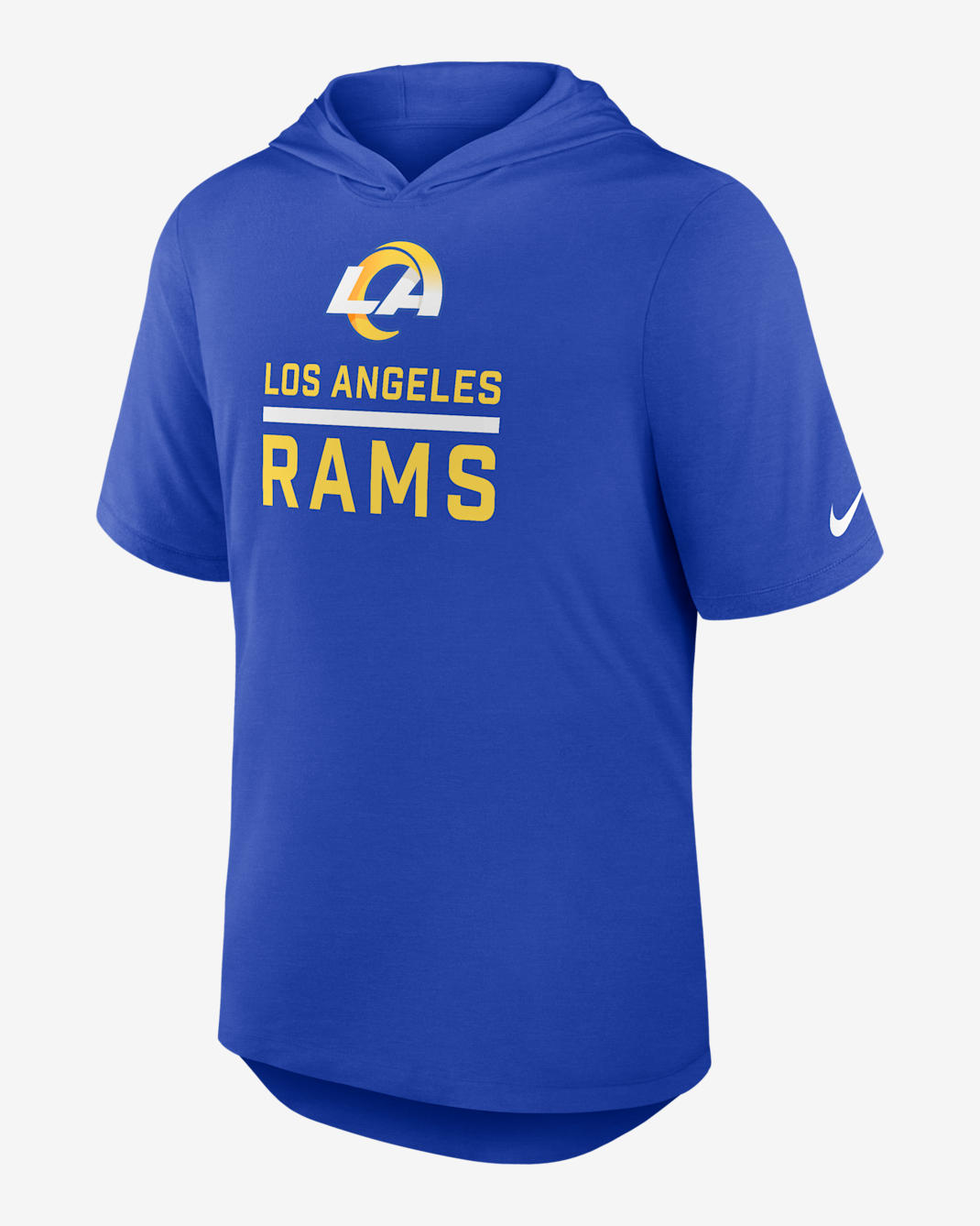 Playera Nike Dri-FIT de la NFL con gorro para hombre Los Angeles Rams - Royal