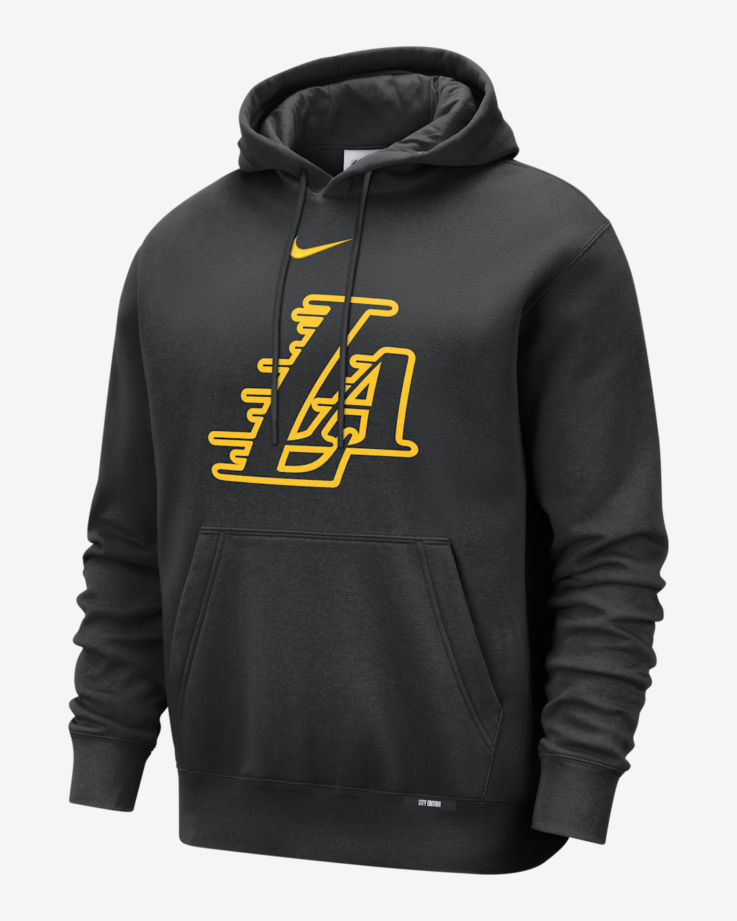 Los Angeles Lakers City Edition Men's Nike Club Hoodie - Black