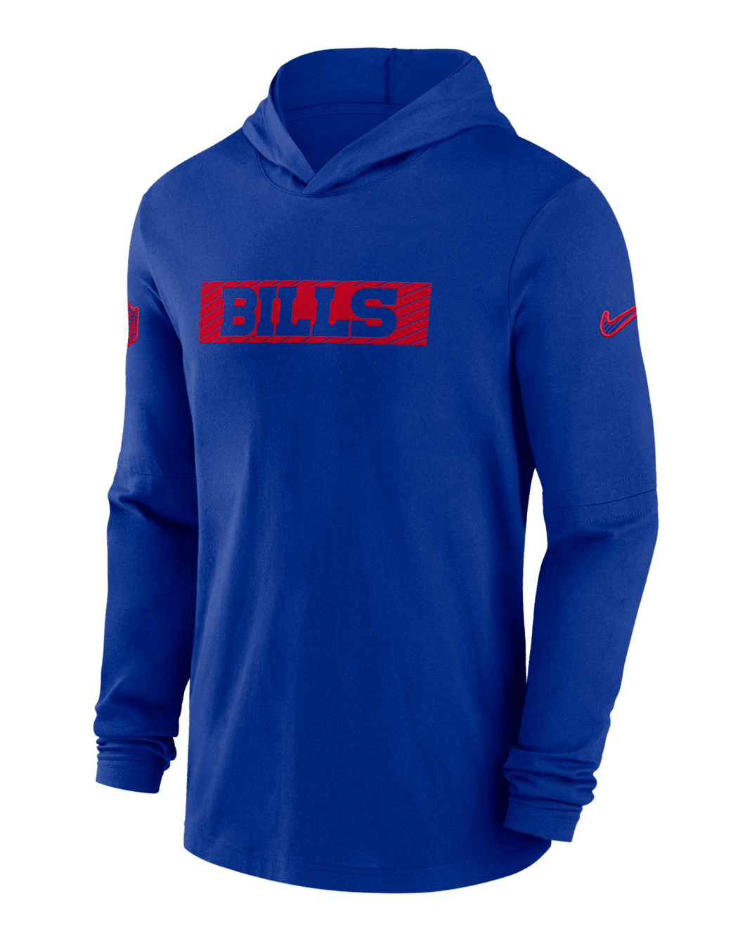 Buffalo Bills Sideline Men's Nike Dri-FIT NFL Long-Sleeve Hooded Top - Royal
