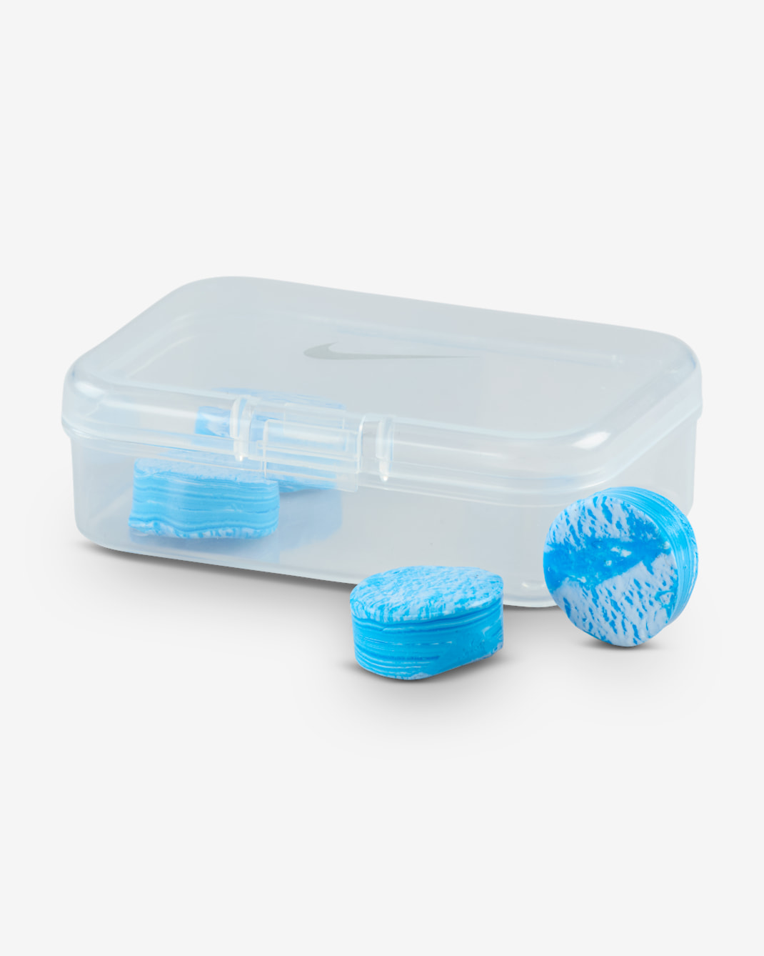 Tapones para los oídos Comfort de silicona Nike Swim - Azul foto/Blanco/Plata