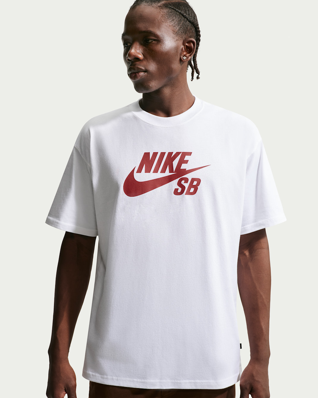 Nike SB Men's Logo Skate T-Shirt - White