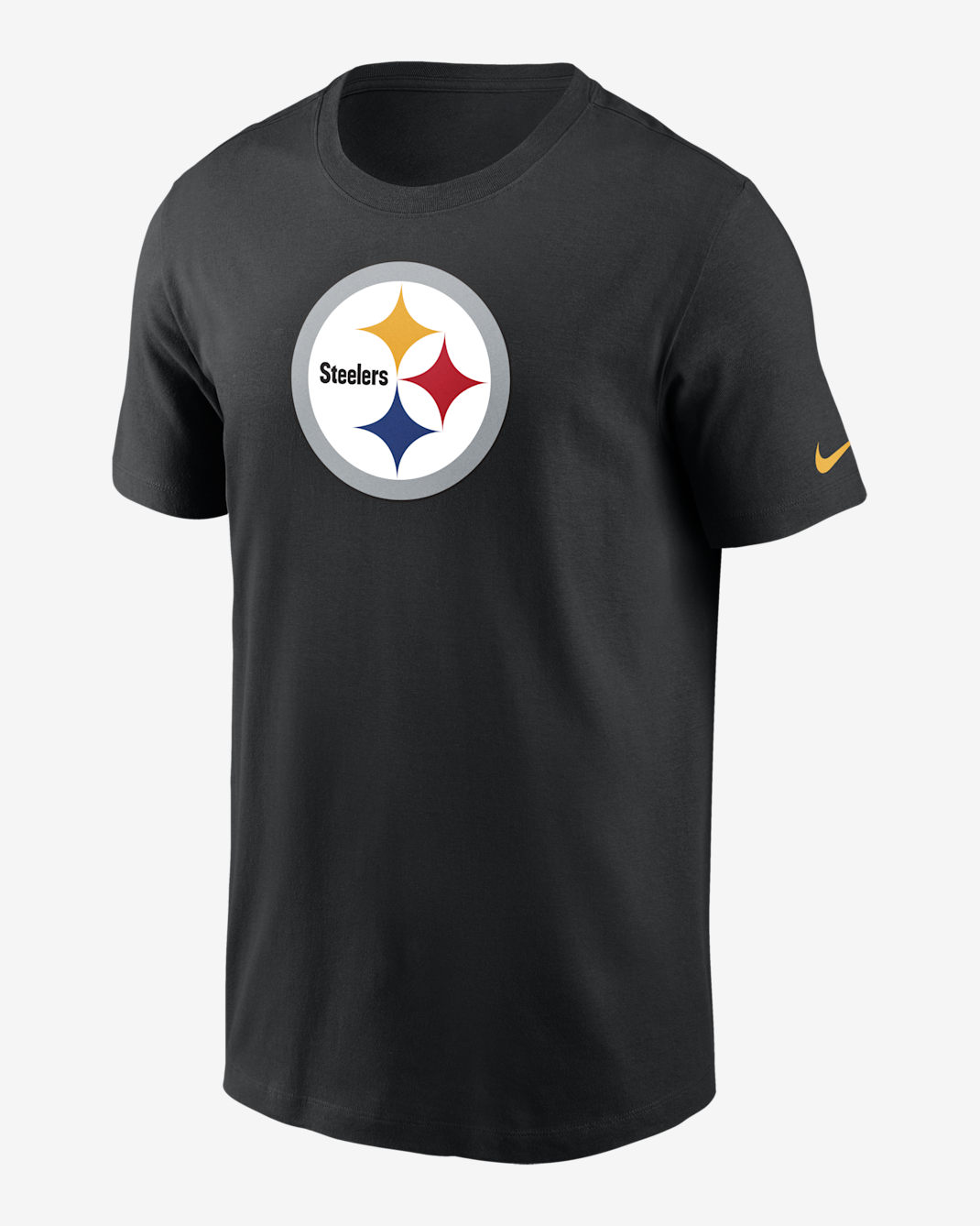 Playera para hombre Nike Logo Essential (NFL Pittsburgh Steelers) - Negro