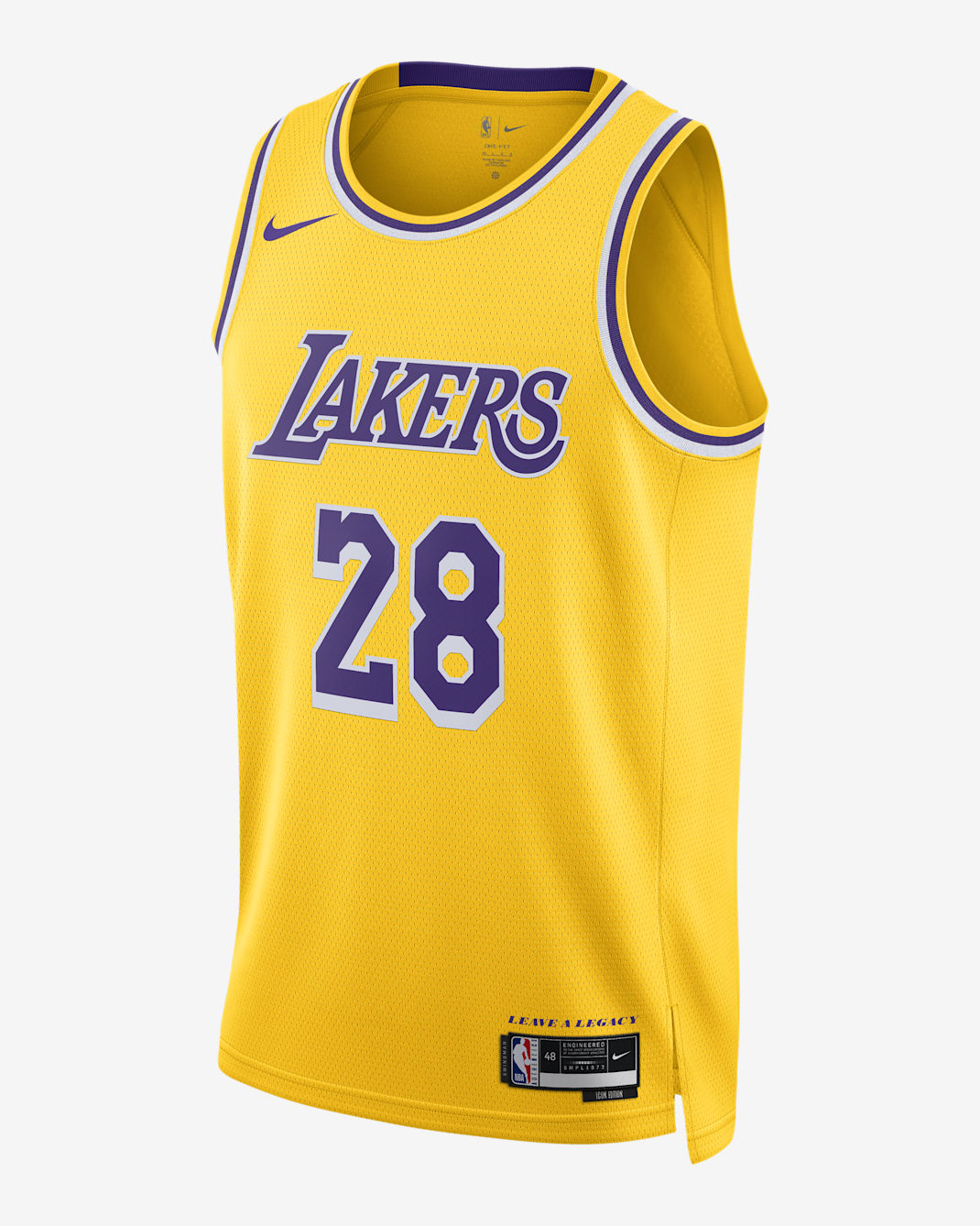 ロサンゼルス レイカーズ アイコン エディション メンズ ナイキ Dri-FIT NBA スウィングマン ジャージー - アマリロ