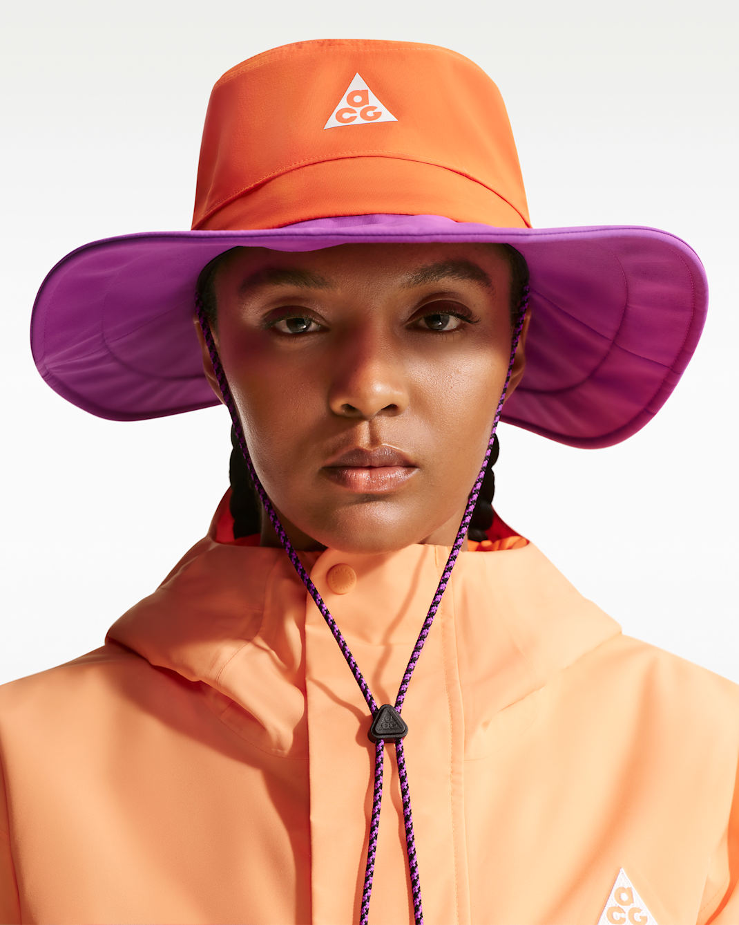 Nike ACG Apex Bucket Hat - Safety Orange/Vivid Purple/Black