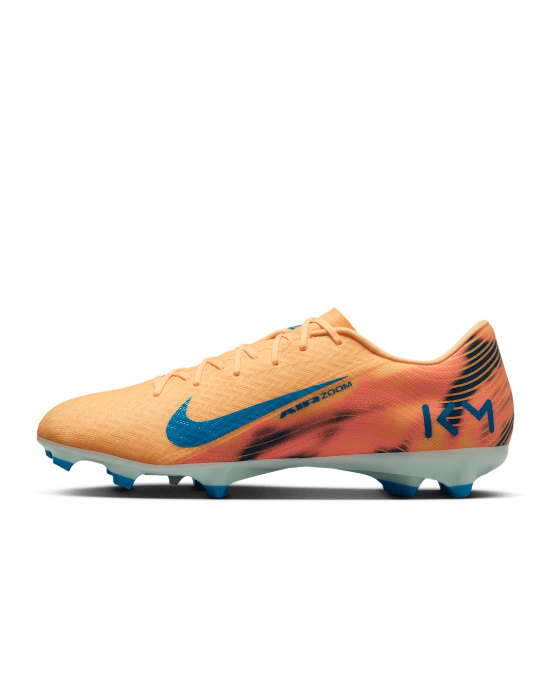 Nike Mercurial Vapor 16 Academy 'Kylian Mbappé' Multi-Ground Low-Top Football Boot - Melon Tint/Igloo/Neo Turquoise
