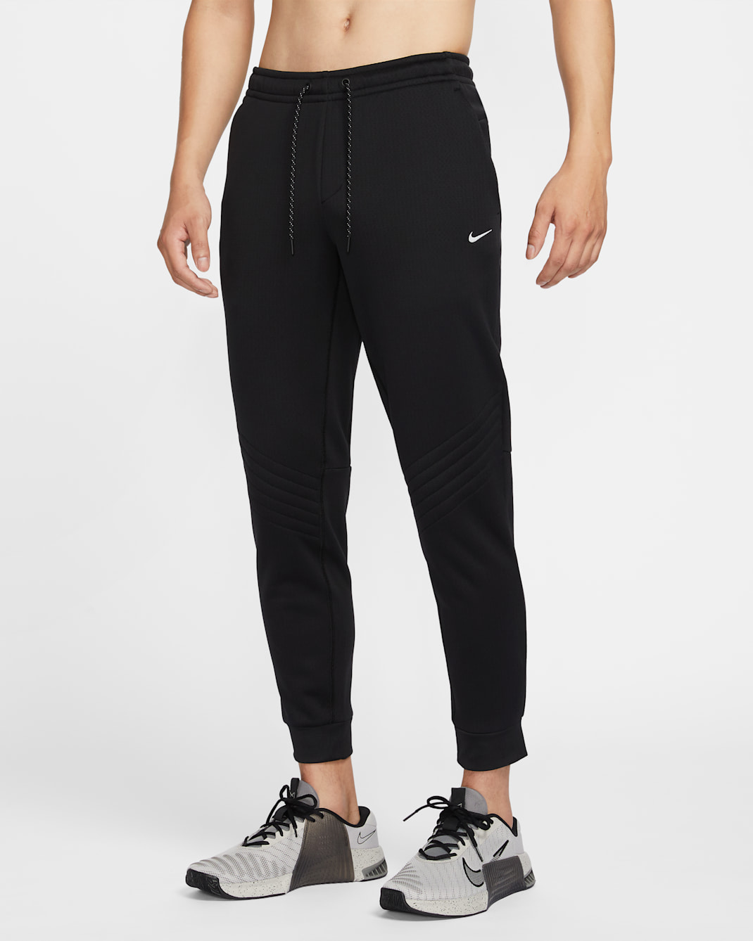 나이키 써마 스피어 남성 써마 핏 발수 윈터라이즈드 피트니스 조거 - 블랙/쿨 그레이/앤트러사이트