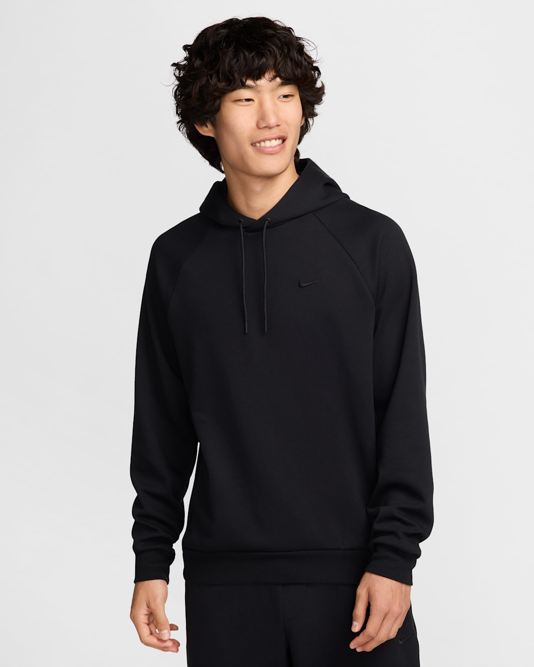เสื้อมีฮู้ดเสริมประสิทธิภาพแบบสวมผู้ชาย Dri-FIT UV Nike Primary Fleece - ดำ/ดำ