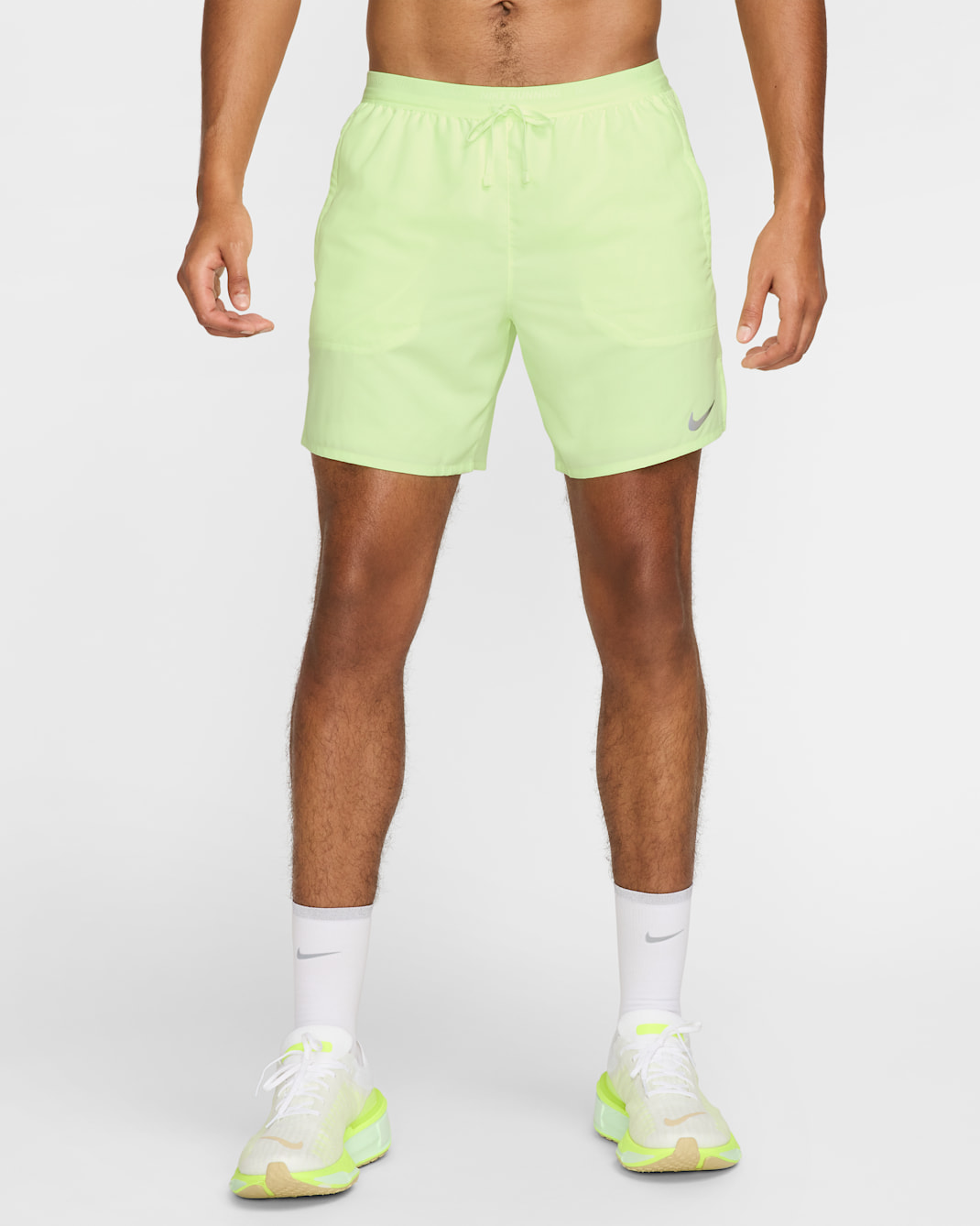 Nike Stride Men's Dri-FIT 7" 2-in-1 Running Shorts - Barely Volt/Barely Volt/Barely Volt