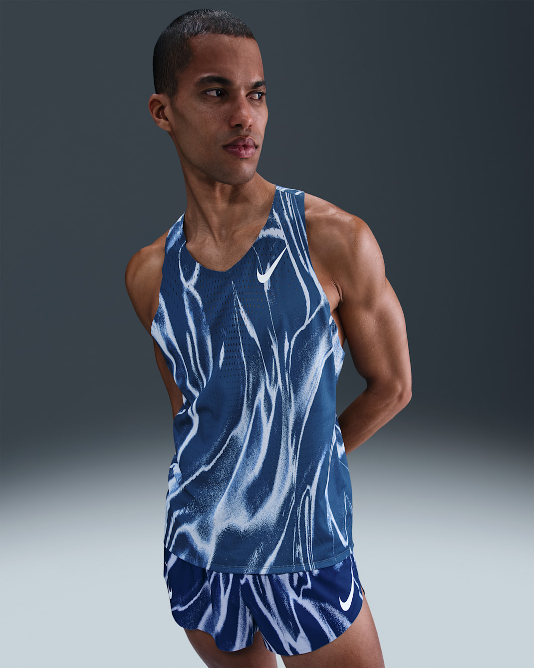 Nike AeroSwift Dri-FIT ADV Erkek Koşu Atleti - Coastal Blue/Beyaz